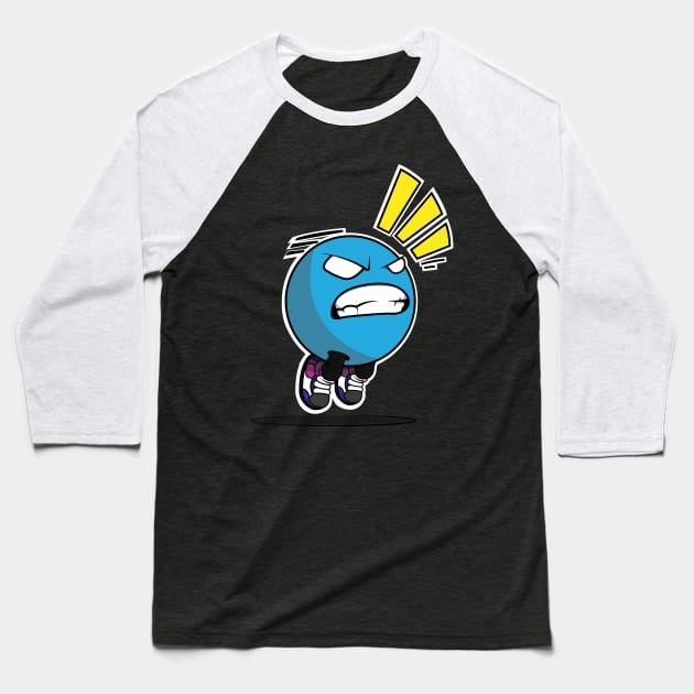 Run Away Baseball T-Shirt by FocusDesign